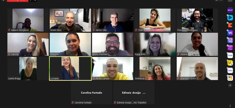 Junho de 2023: Online ao vivo, Turma A: encontro online da turma