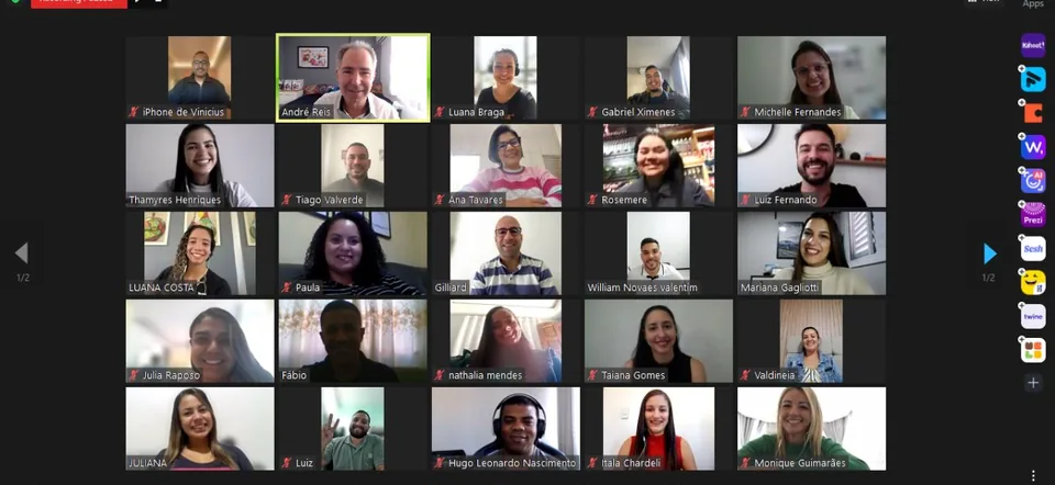 Junho de 2023: Online ao vivo, Turma B: encontro online da turma