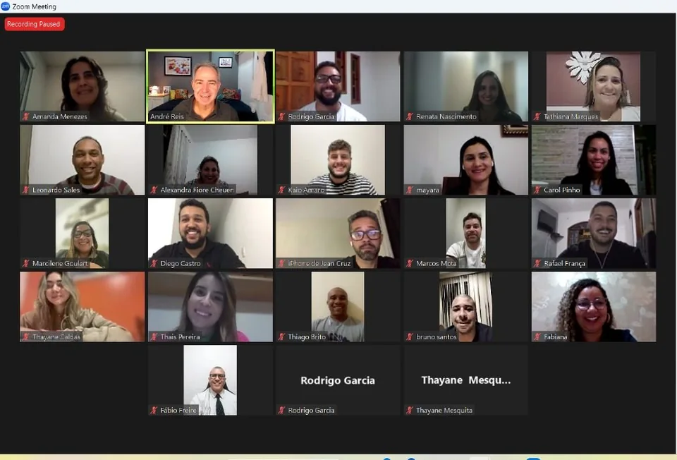 Maio de 2024: Online ao vivo, Turma A: encontro online da turma