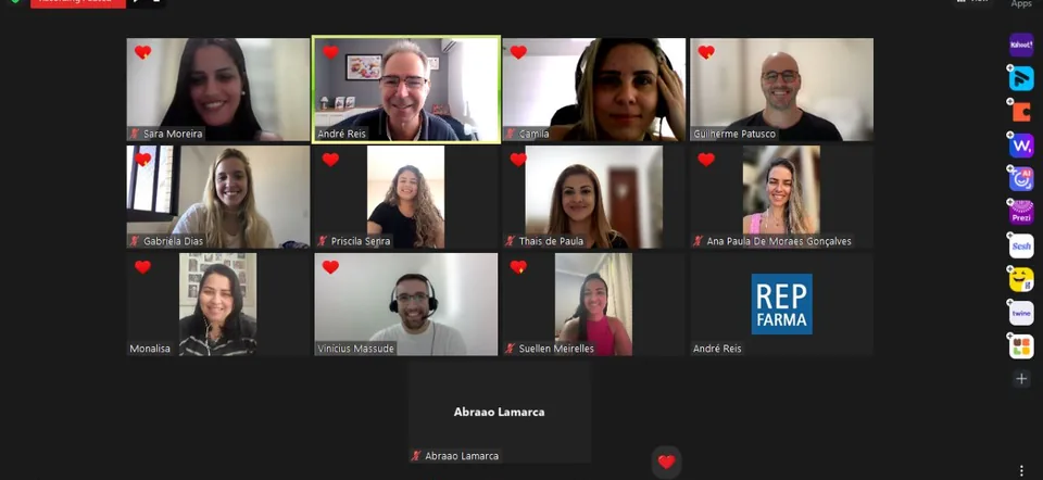 Março de 2023: Online ao vivo, Turma B: encontro online da turma