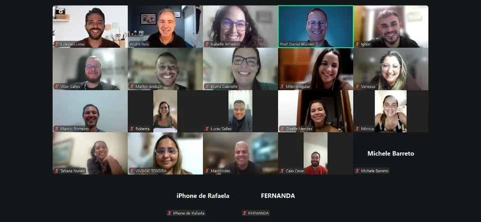 Novembro de 2025: Online ao vivo, Turma A: encontro online da turma